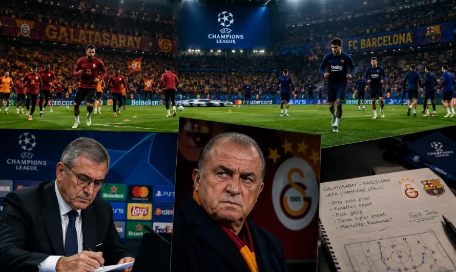 Fatih Terim UEFA Temsilcisi Olarak Galatasaray-Barcelona Maçında